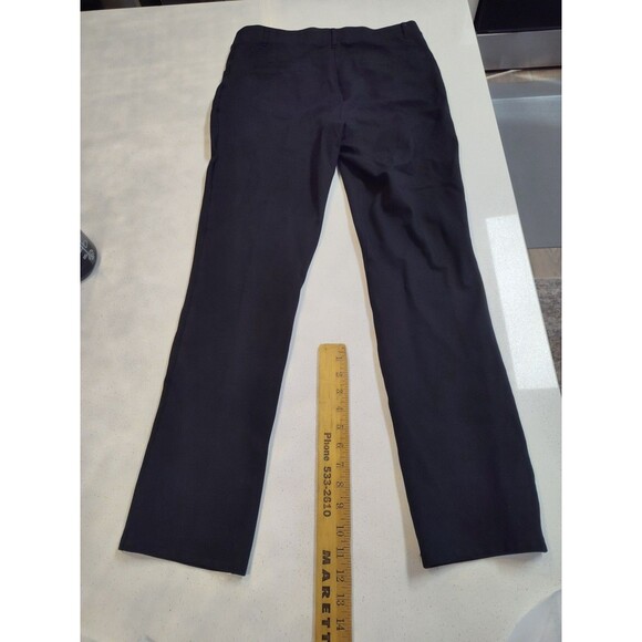 Quince Women Ultra-Stretch Ponte Straight Leg 4-Pocket Pants Size Large Black - Picture 5 of 7